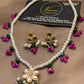 Pearl & Multicolor Kids-Friendly Necklace Set