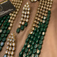 Exquisite Emerald Kundun Royal Mala Set