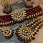 Premium Maroon Kundan Bridal Jewellery Set