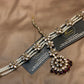 Burgundy & Pearl Kundan Bridal Matha Patti Sheesh pat