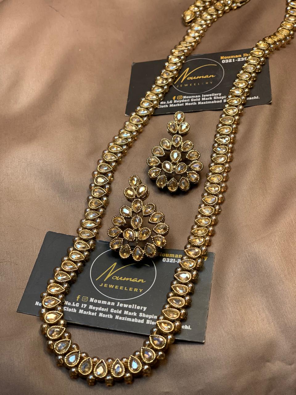 Kundan Gold Long Mala Set
