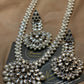 Silver Kundan Long Mala Set
