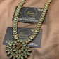 Elegant Mint Green Long Mala Pendant