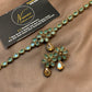 Aqua Green Floral Necklace & Earrings Set