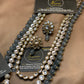 Exquisite Kundun Grey Long Mala Set