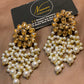 Kundan Pearl Statement Earrings