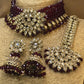 Ruby Kundan Choker Set with Big Size Tikka