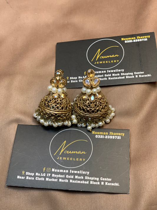 Elegant Pearl Jewellery Jhumkhi