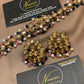 Purple & pink Kundan Pearl Choker Set