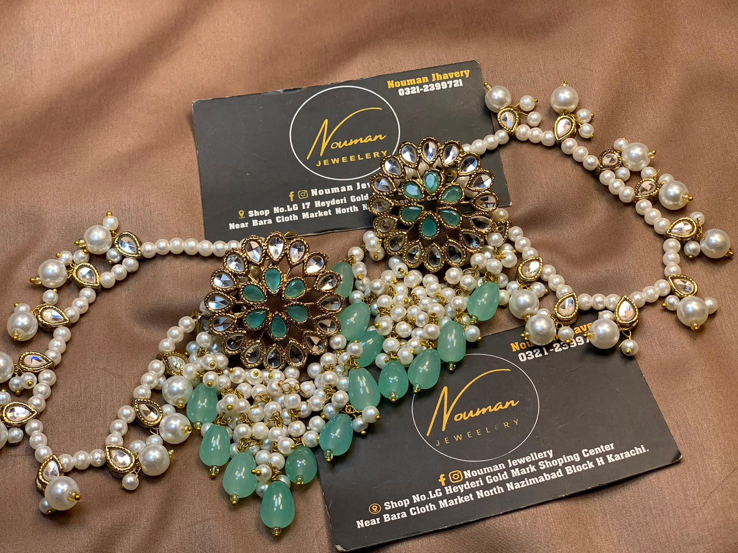 Handmade Kundan Earrings with Sahara