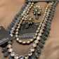 Exquisite Kundun Grey Long Mala Set