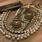 Kundan Pearl Jhumka Set