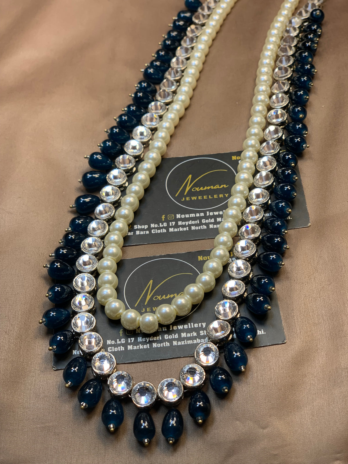 Exquisite Zinc Silver Long Mala Necklaces