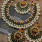 Multicolor Kundan Necklace Jewellery Set
