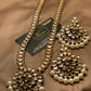 Kundun Pearl Mala Pandant Classy Jewellery Set