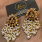 Kundan Pearl Statement Earrings