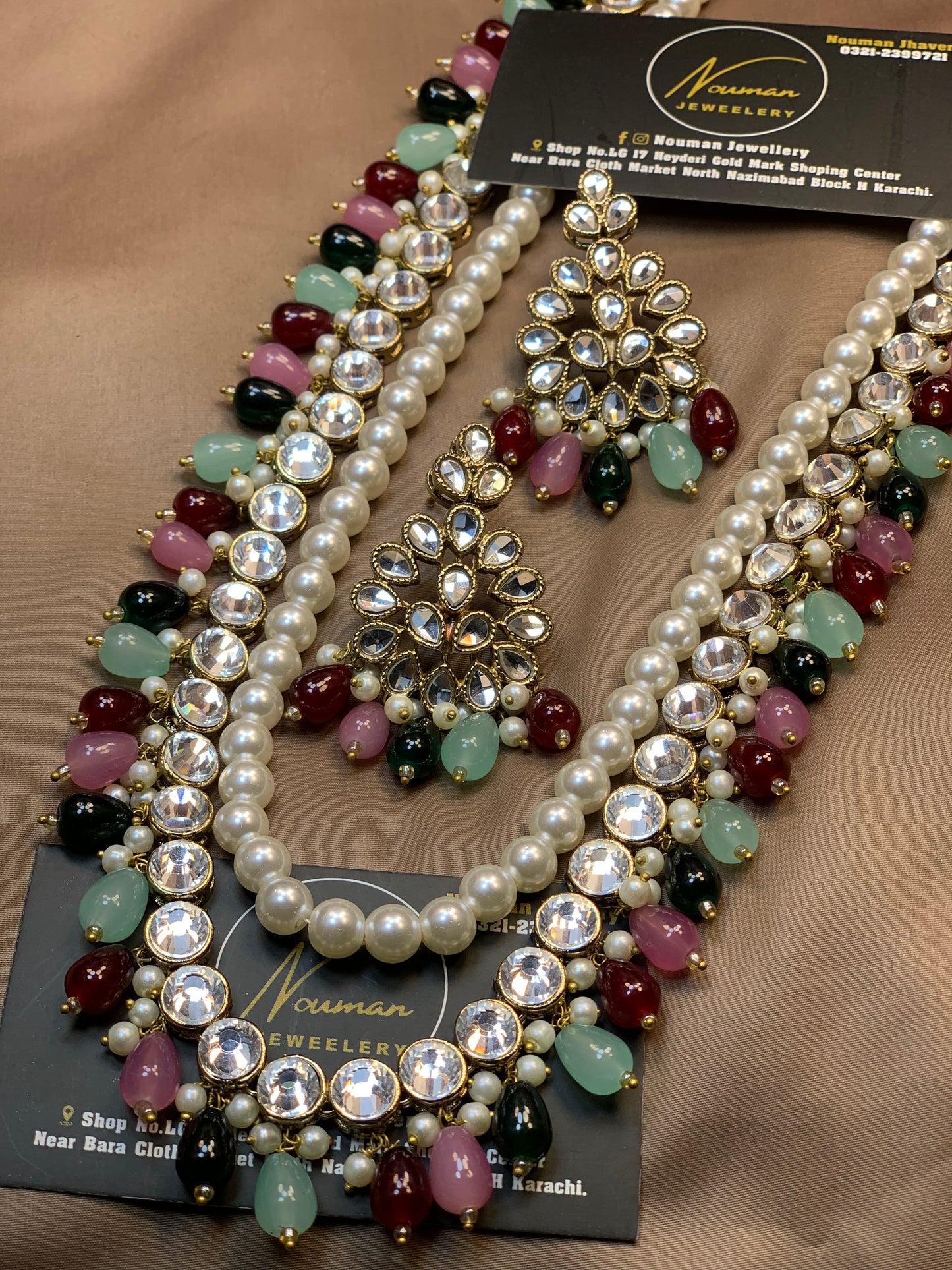 Kundan Multi-Beads Long Mala Set