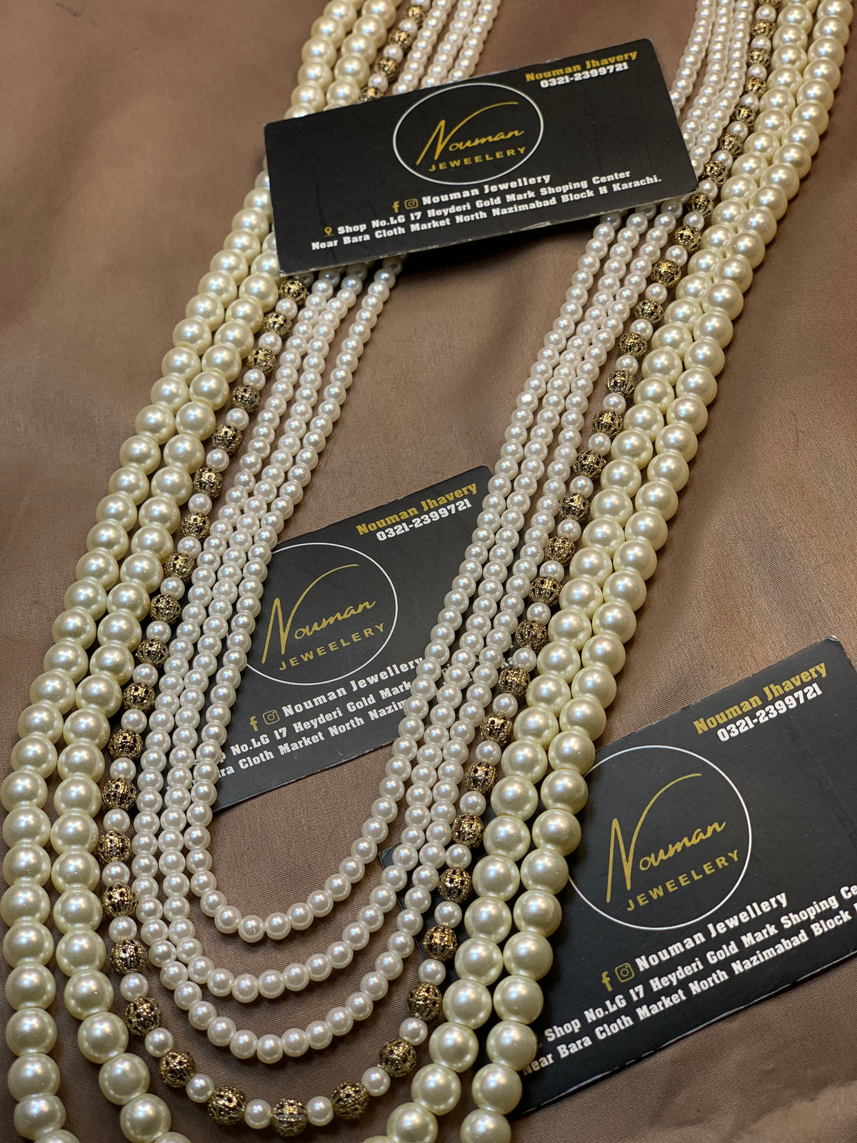Exquisite Pearls Long Antique 6 Layers Mala