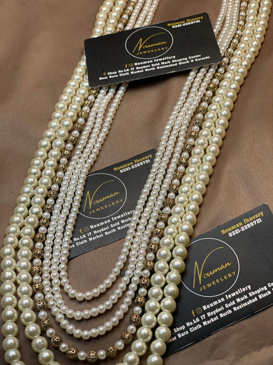 Exquisite Pearls Long Antique 6 Layers Mala