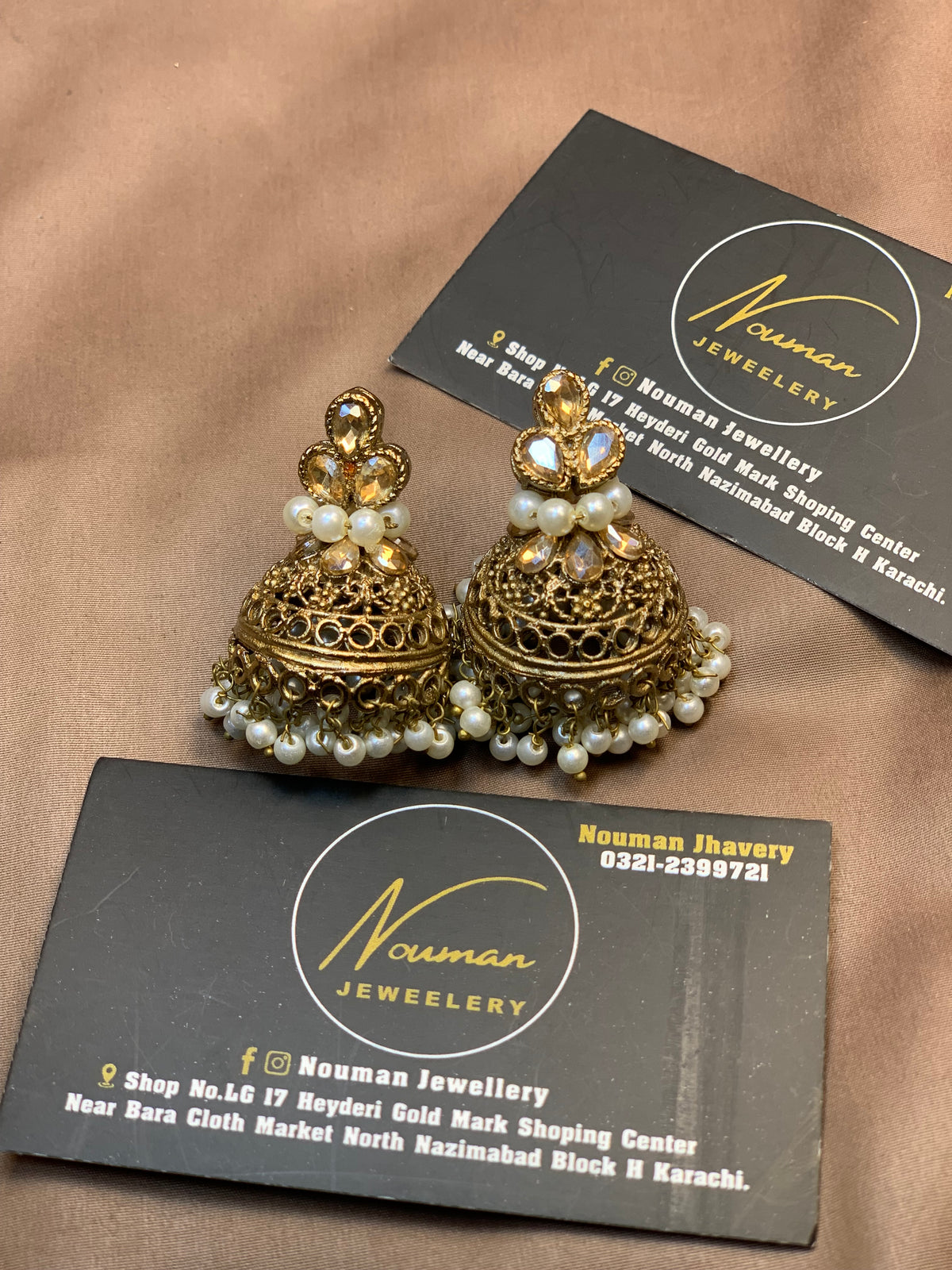 Elegant Pearl Jewellery Jhumkhi