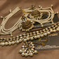 Exquisite Kundun Choker Set with Sahara With Pearl