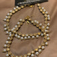 💫Exquisite Kundun Gold Champagne Pearl Pazeb Anklet 💫