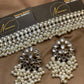 💫Kundan Silver Pearl Statement Choker Set💫